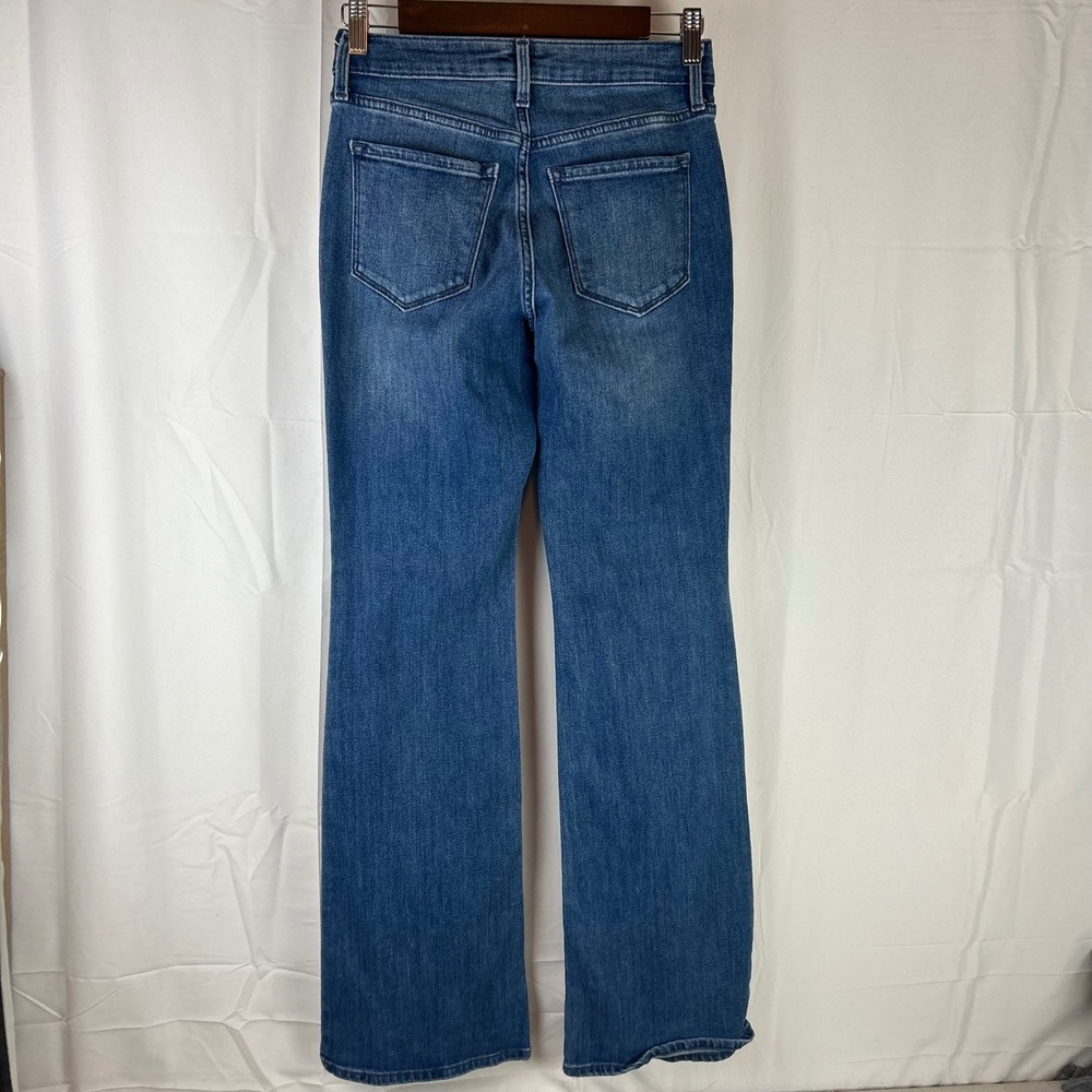 Old Navy Wow Flare Jeans Women 2 Blue High Rise Medium Wash Stretch Denim - Picture 6 of 12